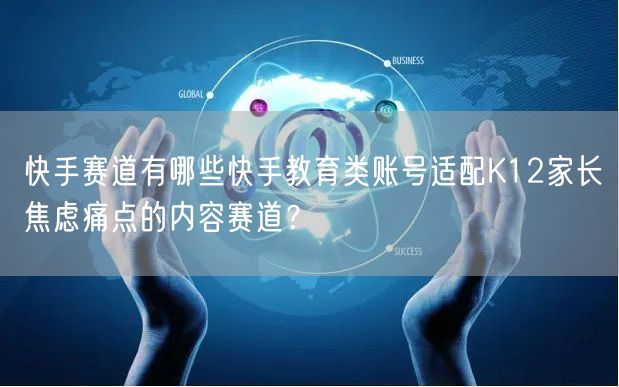 快手赛道有哪些快手教育类账号适配K12家长焦虑痛点的内容赛道？