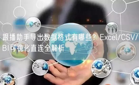 跟播助手导出数据格式有哪些？Excel/CSV/BI可视化直连全解析