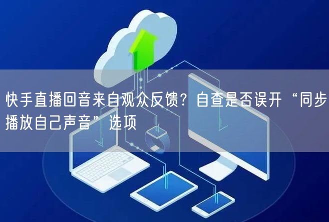 快手直播回音来自观众反馈？自查是否误开“同步播放自己声音”选项